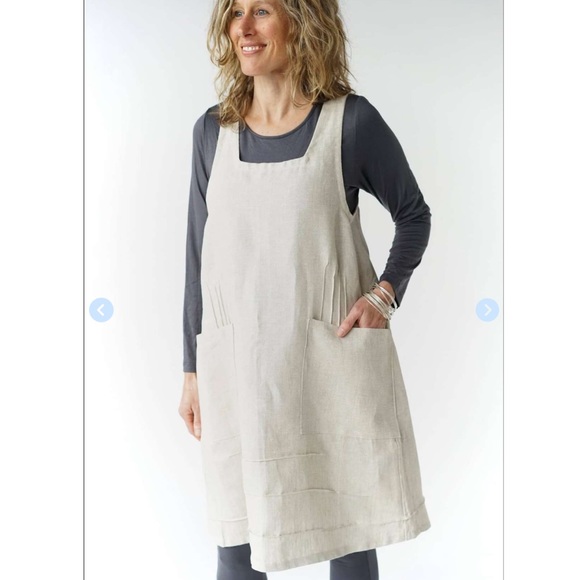 SOST South Street Linen Pinnie Apron Dress - Picture 10 of 12